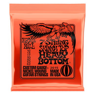 Ernie Ball 7 String Electric Guitar Strings Skinny Top Heavy Bottom Slinky 11-58