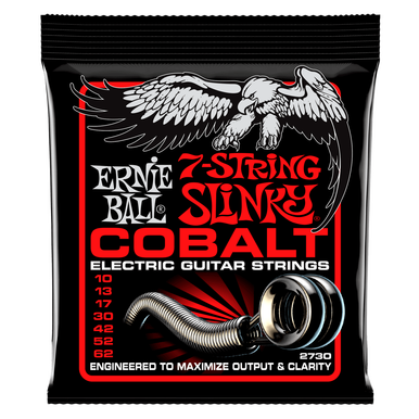Ernie Ball 7 String Cobalt Electric Guitar Strings 10-62