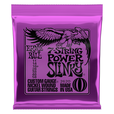 Ernie Ball 7 String Electric Guitar Strings Power Slinky 11-58