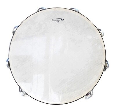 Percussion Plus Tambourine 10&quot; Headed 16 Jingles