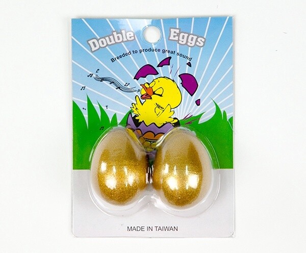 Egg Shakers (Pair), Colour: Gold