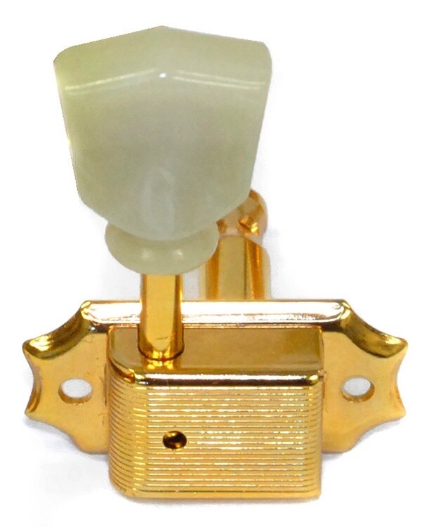 Gotoh SD90 Series 3+3 Acoustic Electric Guitar Machine Heads Gold Vintage Green Keystone Buttons