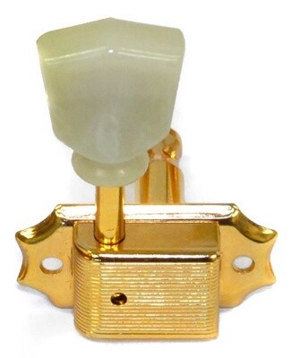 Gotoh SD90 Series 3+3 Acoustic Electric Guitar Machine Heads Gold Vintage Green Keystone Buttons