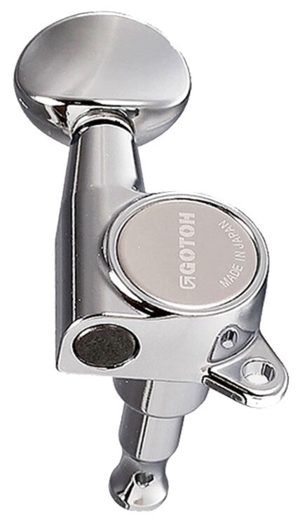 Gotoh SG381 Series 3+3 Machine Heads Chrome Small Button (05)