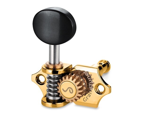 Schaller GrandTune Ukulele Machine Heads Gold Ebony