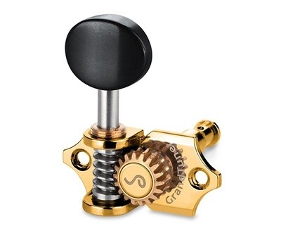 Schaller GrandTune Ukulele Machine Heads Gold Ebony