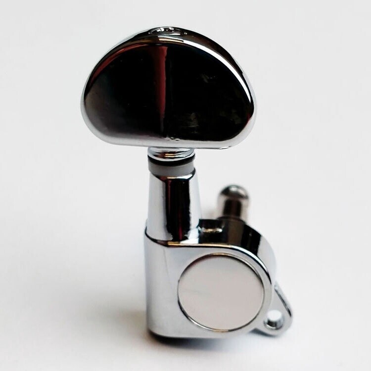 GT Acoustic/Electric Guitar 3+3 Machine Heads Kidney Bean Chrome Buttons