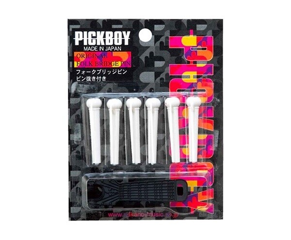 Pickboy Bridge Pin Set, Colour: White