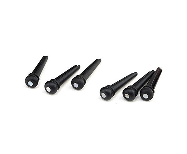 Ebony Bridge Pins with Eye (each)