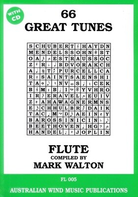 66 Great Tunes Flute Bk/CD