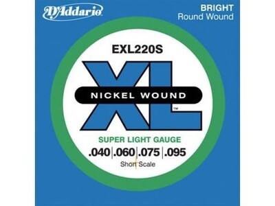 D&#39;Addario EXL220S Short Scale Bass Strings 40-95