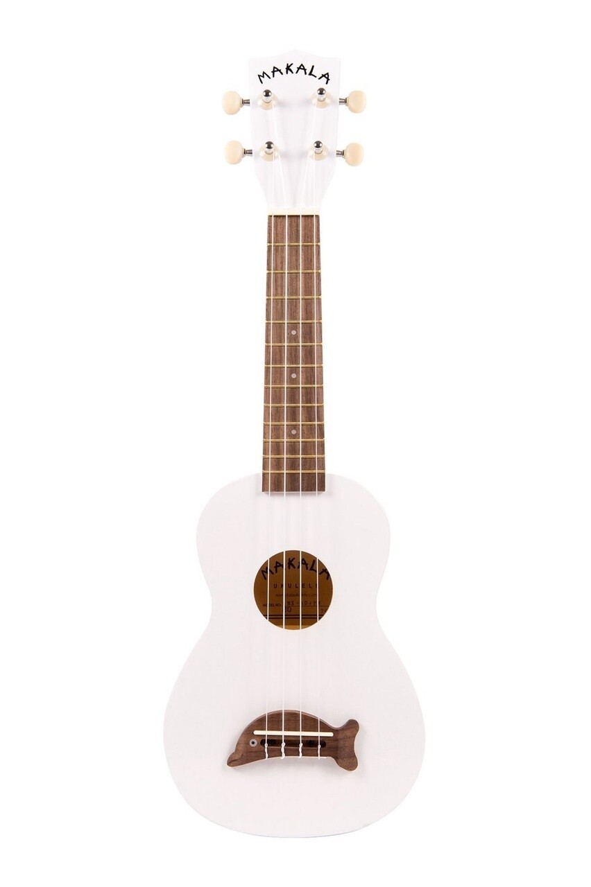 Makala Dolphin Soprano Ukulele Pearl White