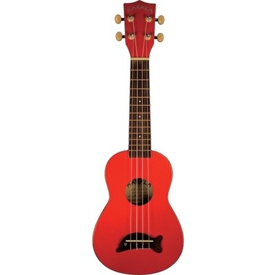 Makala Dolphin Soprano Ukulele Candy Apple Red