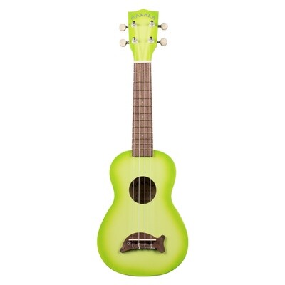 Makala Dolphin Soprano Ukulele Green Burst