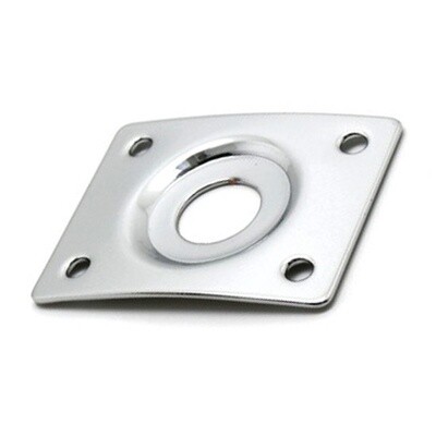 GT LP Style Rectangular Output Jack Plate Chrome