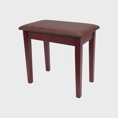 Crown Compact Piano Stool with Storage Compartment (Mahogany)