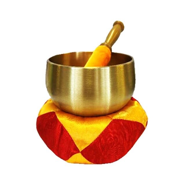 Maxtone 4&quot; Brass Singing Bowl with Striker &amp; Cushion