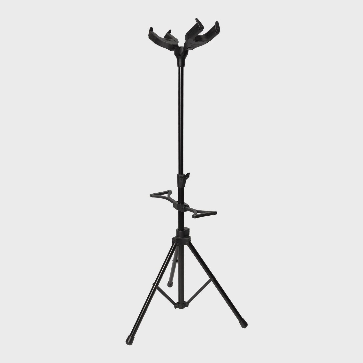 Fretz Heavy Duty Self-Locking Double Guitar Stand (Black)