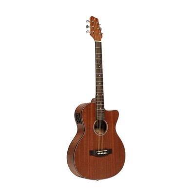 Stagg Auditorium Acoustic Guitar Cutaway Pickup Mahogany