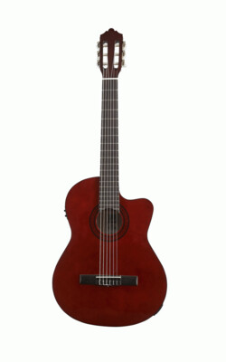 Ashton CG44CEQAM Classical Guitar Cutaway/Pickup Amber