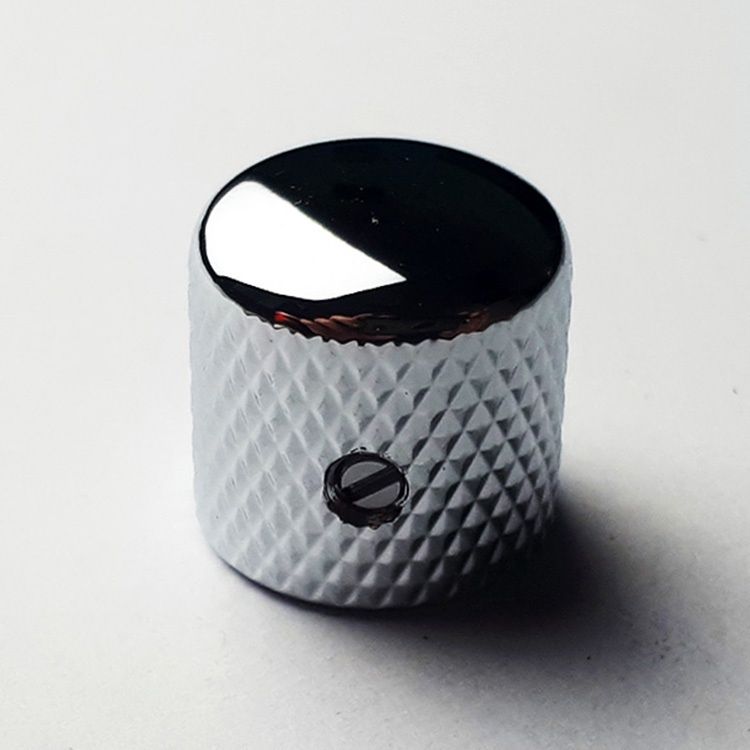 Metal Dome Knob Chrome 2pk