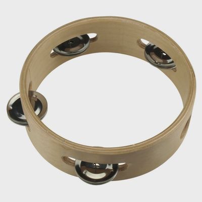 Drumfire Wooden Tambourine 6 Inch