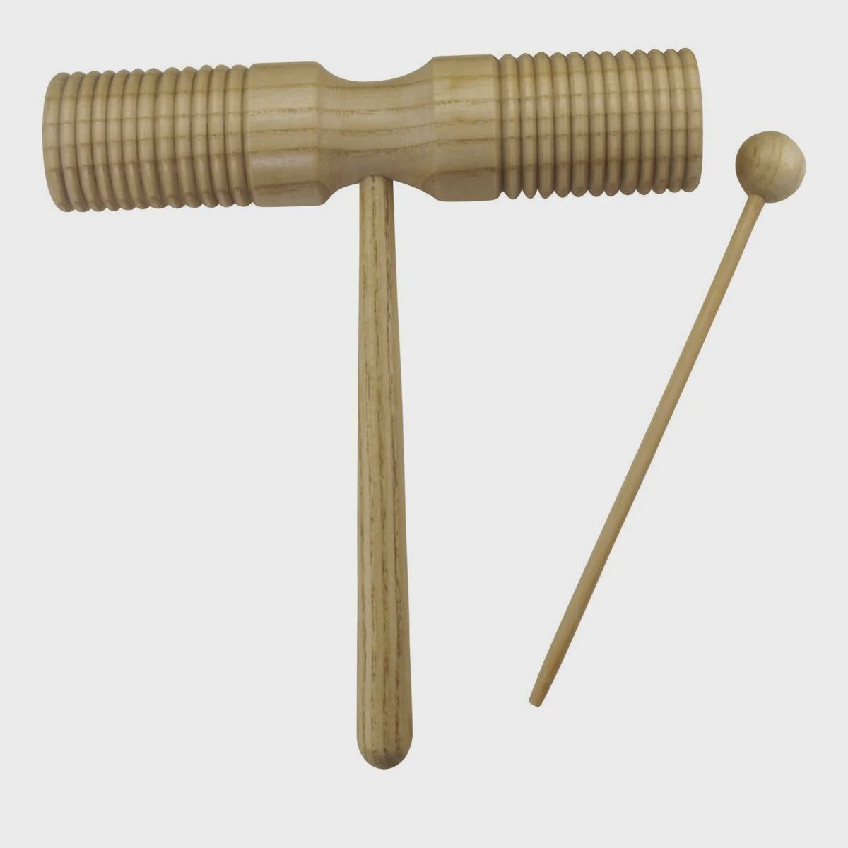 Tone Block Guiro Double Ended With Handle &amp; Mallet