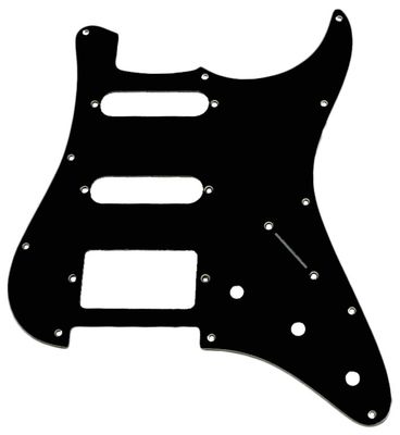 Strat Style Pickguard2SC/1HB Black
