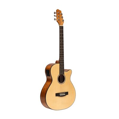 Stagg Auditorium Acoustic Guitar Cutaway Pickup Spruce