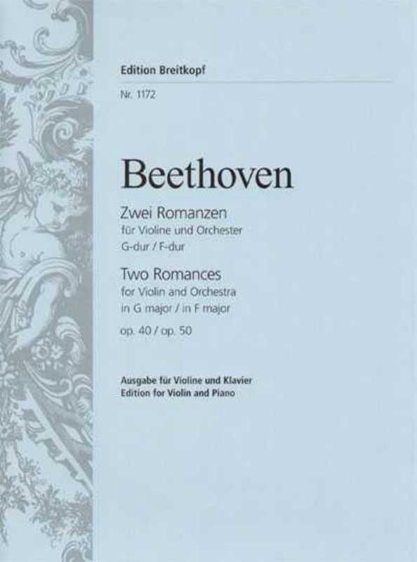 Beethoven Romances OP 40 G OP 50 Violin/Piano