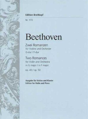 Beethoven Romances OP 40 G OP 50 Violin/Piano