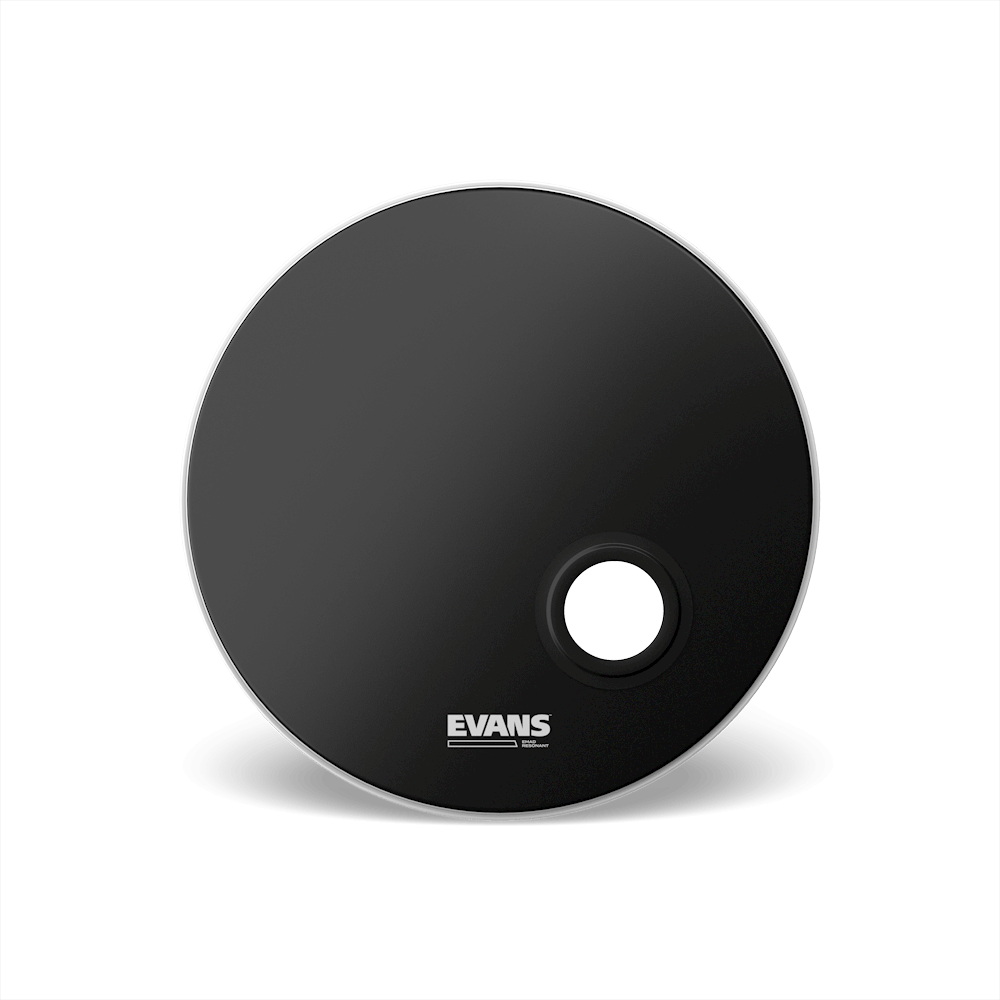 Evans EMAD 22 Inch Resonant Head Black with Port