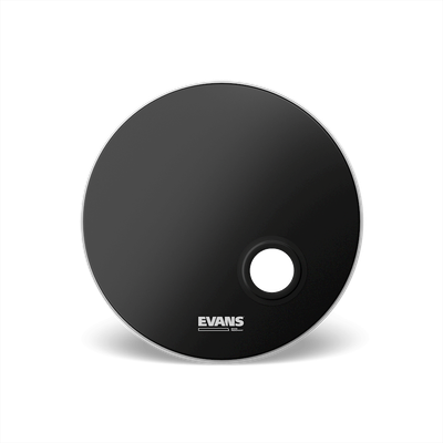 Evans EMAD 22 Inch Resonant Head Black with Port