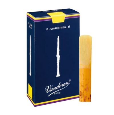 Vandoren Traditional Bb Clarinet Reeds 2.5 10pk