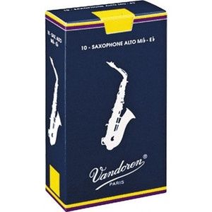 Vandoren Traditional Eb Alto Saxophone Reeds 1.5 10pk