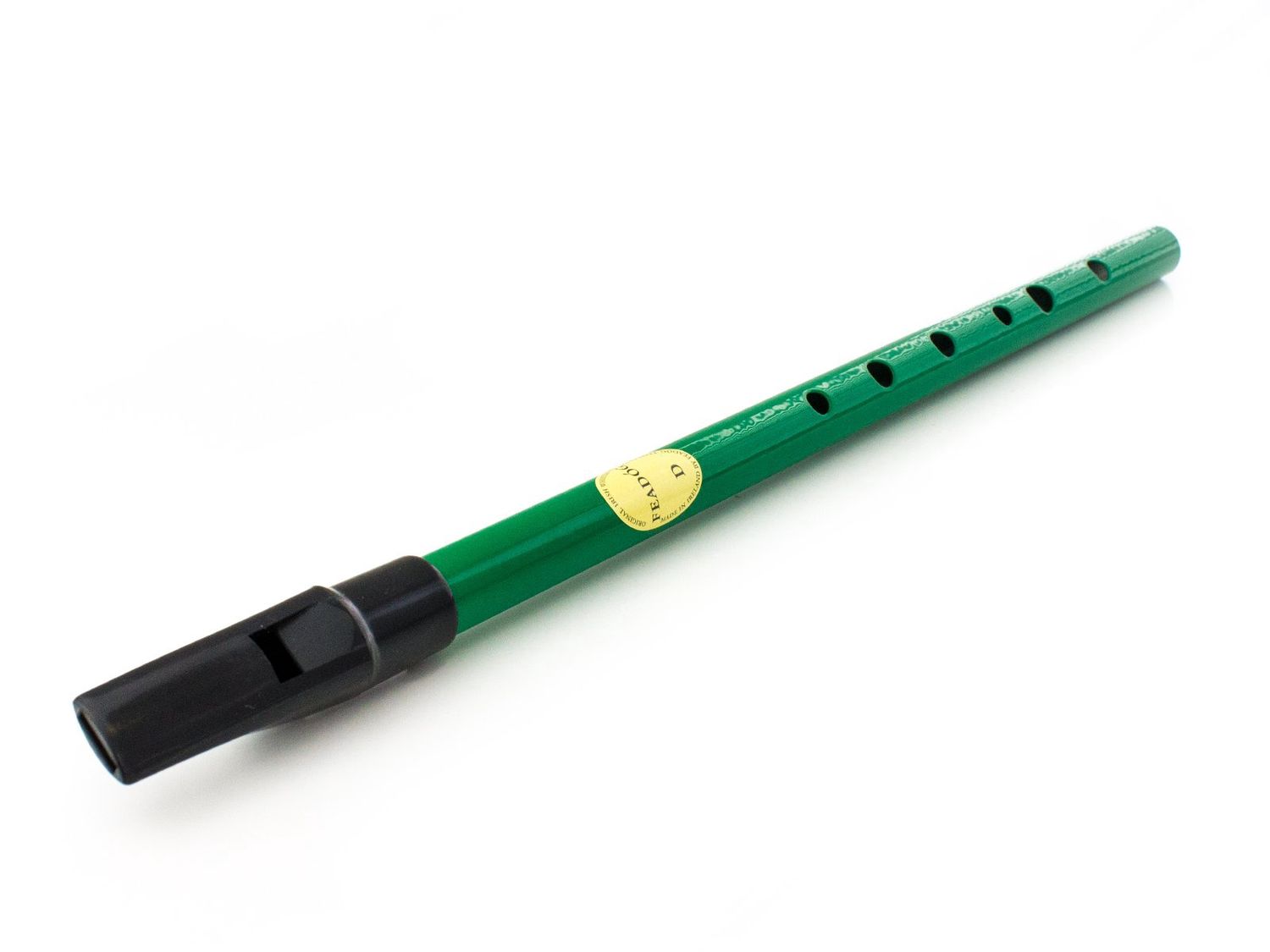Feadog Tin Whistle Key of D Green