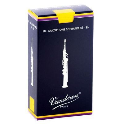 Vandoren Traditional Soprano Saxophone Reeds 3.5 10pk