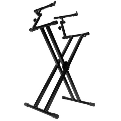 On Stage Pro Heavy Duty Keyboard Stand Twin