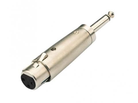 Leem 3 Pin Female XLR to 6.35mm Jack Mono