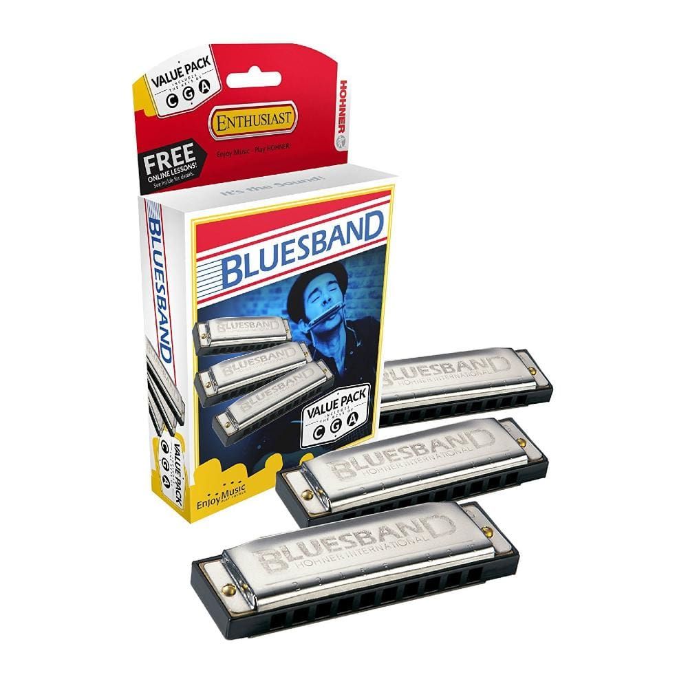Hohner Bluesband 3 Pack Harp Kit C,G,A