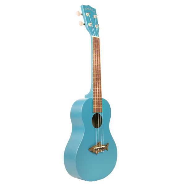 Makala Shark Concert Ukulele Series, Color: Blue