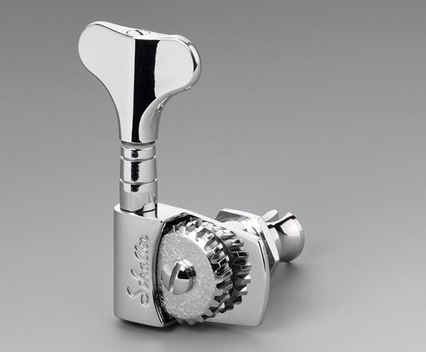 Schaller Bass Guitar Machine Heads M4S Series 2+2, Colour/Finishes: Chrome