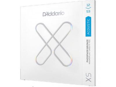 Daddario XS Acoustic Guitar Strings Phos Bronze 12/53