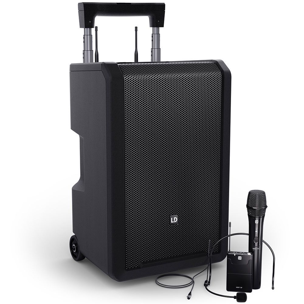 LD LD ANNY10 HBH2 B5 SYSTEM - 10" PA w/ 1 x Handheld &amp; 1 x headset mic 584 - 608 MHz