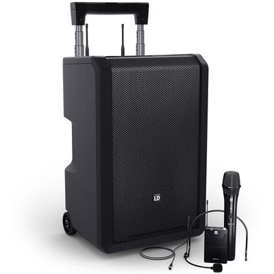 LD LD ANNY10 HBH2 B5 SYSTEM - 10" PA w/ 1 x Handheld &amp; 1 x headset mic 584 - 608 MHz