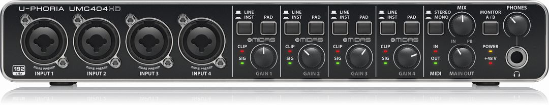 BEHRINGER U-PHORIA UMC404HD INTERFACE