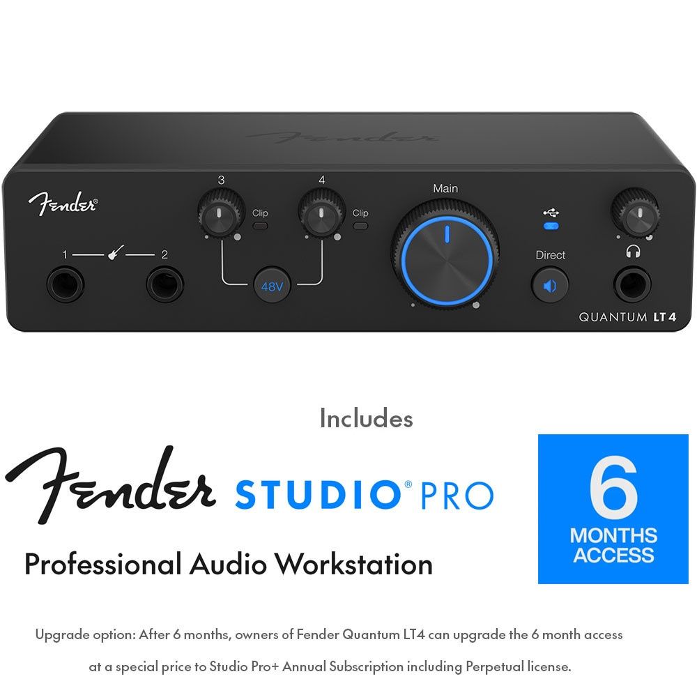 Fender Quantum LT4 4x2 USB-C Audio Interface