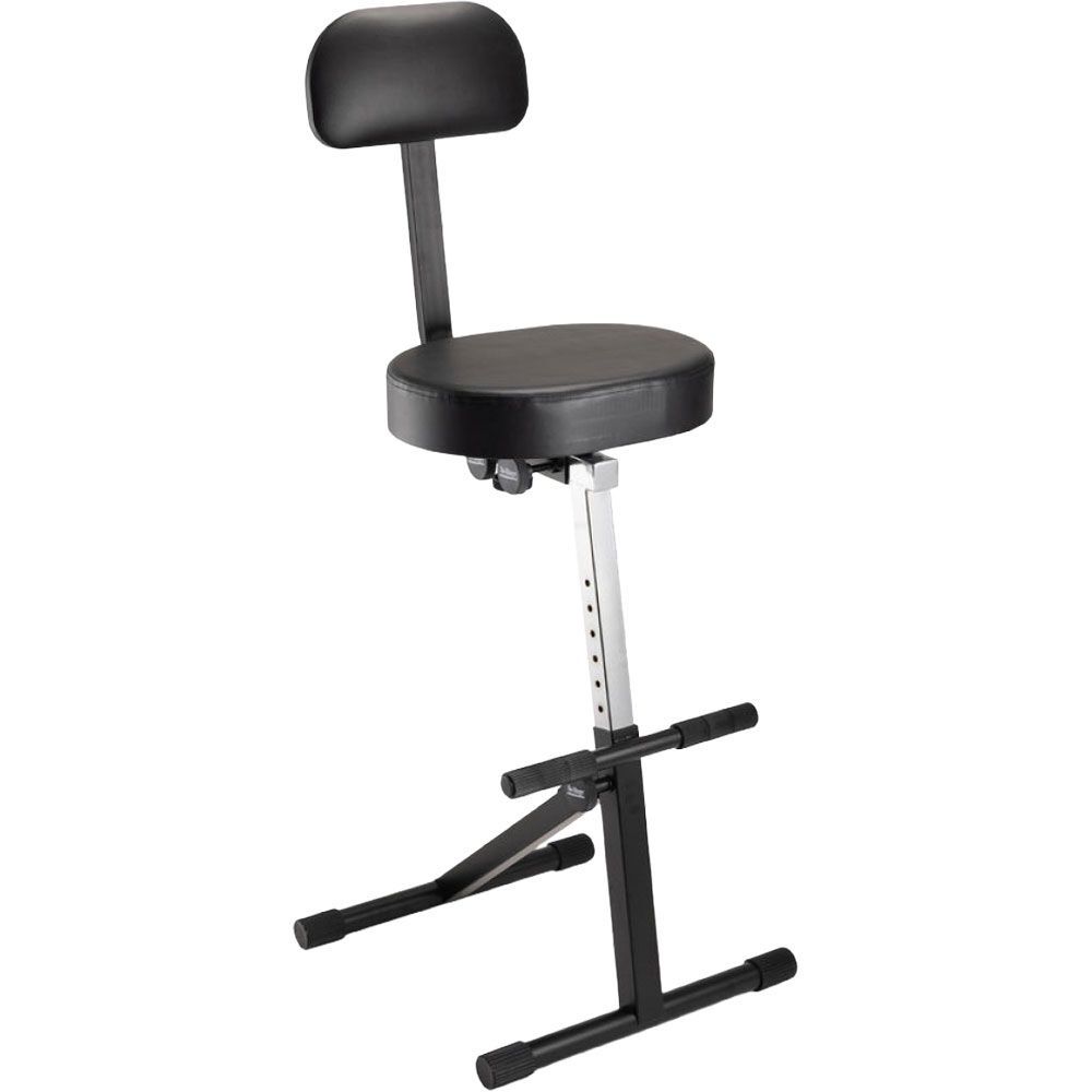 On Stage Guitarist Stool with Backrest