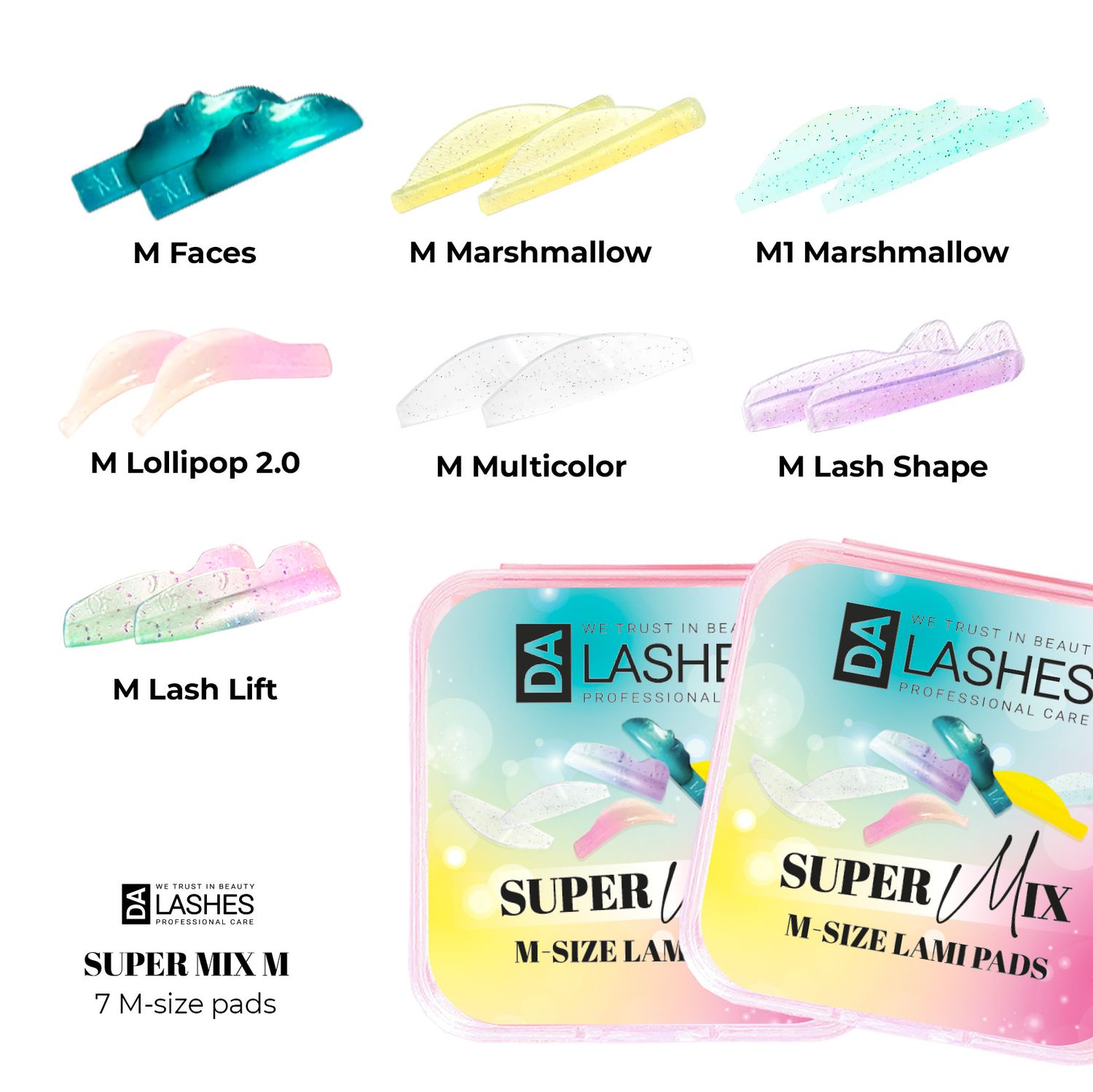 Super Mix M 7-Size Silikonpads