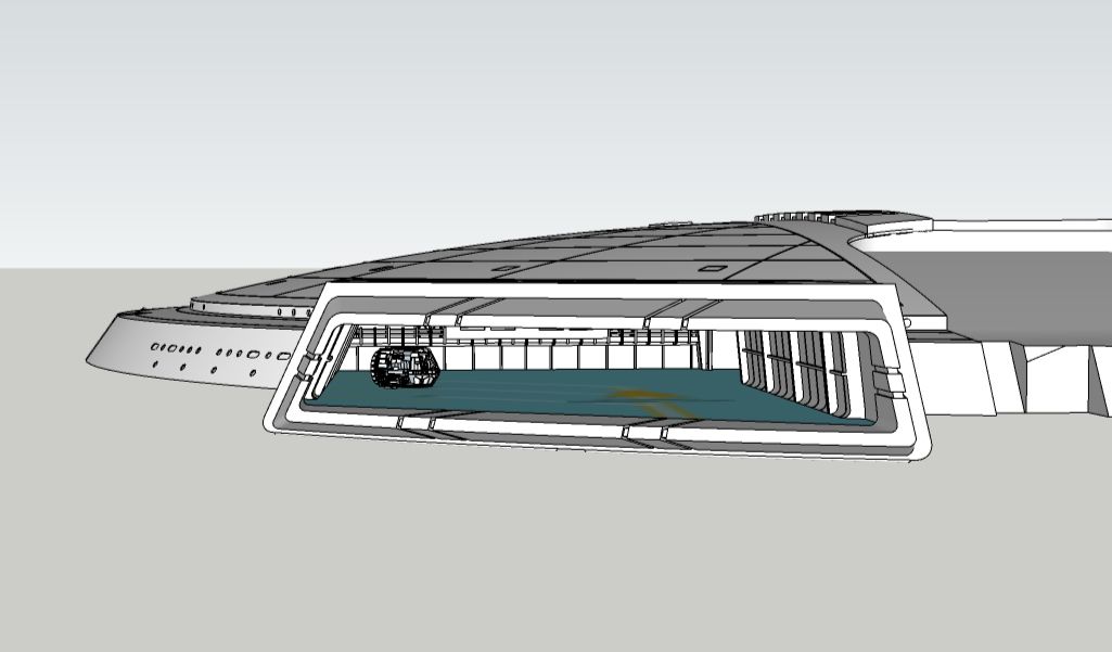 ENTERPRISE-B SAUCER SHUTTLE BAYS